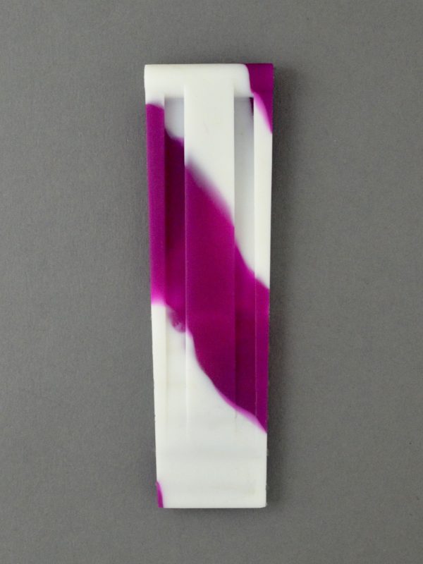 SD 方扣高純度矽膠錶帶 - 迷彩紫白